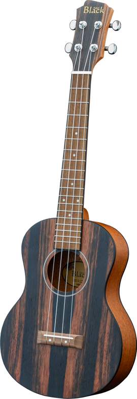 Adam Black Tenor Ukulele Exotic Wood Striped Ebony