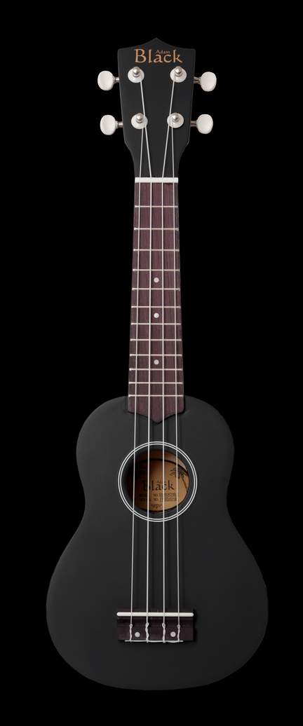 Adam Black Soprano Ukulele Black