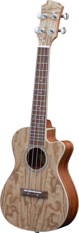Adam Black Exotic Wood Series Concert CE Ukulele Quilted Ash