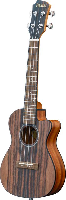 Adam Black Exotic Wood Series Concert CE Ukulele Striped Ebony