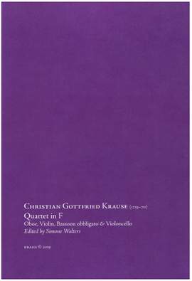 Krause, C G: Quartett F-Dur F major