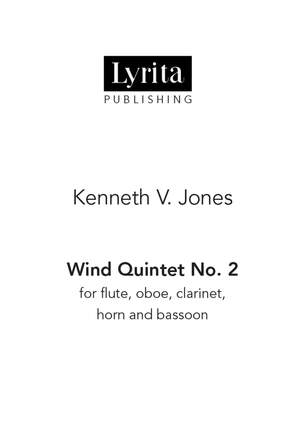 Kenneth V. Jones: Wind Quintet No. 2 - Score For Flute, Oboe, Clarinet, Horn and Bassoon