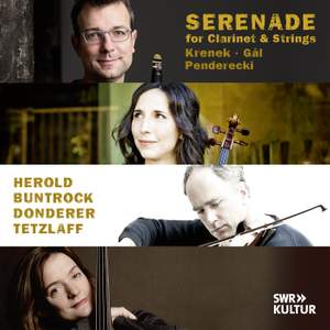 Serenade - Works for Clarinet and Strings by Krenek, Gál and Penderecki