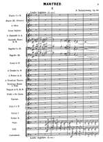 Tschaikovsky: ‘Manfred’ Symphony en quatre tableaux d’après le poème dramatique de Byron, op. 58 Product Image