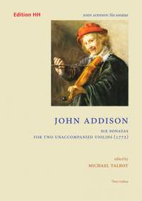 Addison, J: Six Sonatas