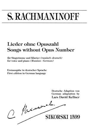 Rachmaninoff, S W: Lieder ohne Opuszahl