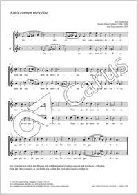 Friderici, Daniel: Aetas carmen melodiae