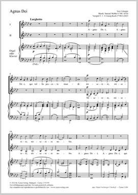 Webbe, Samuel: Agnus Dei