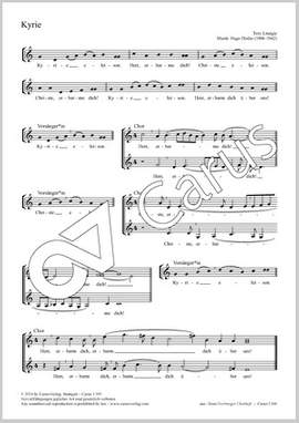 Distler, Hugo: Kyrie