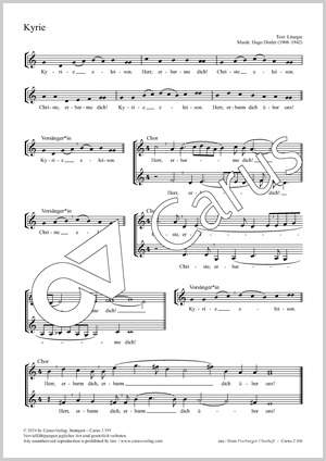 Distler, Hugo: Kyrie