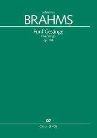 Brahms, Johannes: Five Songs, op. 104