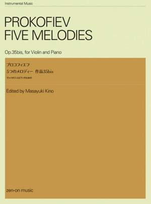 Prokofiev, S: Five Melodies Op. 35bis