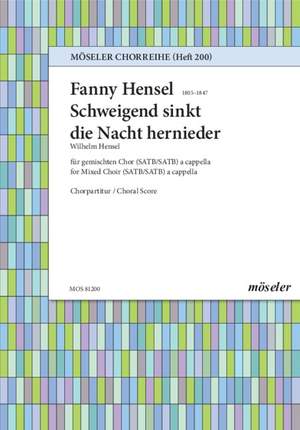 Hensel, Fanny: Schweigend sinkt die Nacht hernieder
