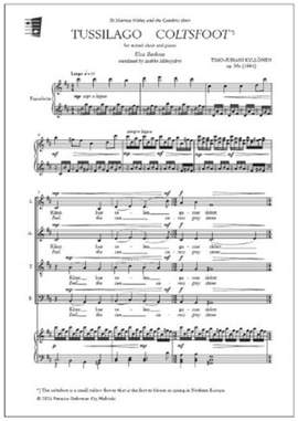 Timo-Juhani Kyllönen: Tussilago (Coltsfoot) for mixed choir and piano
