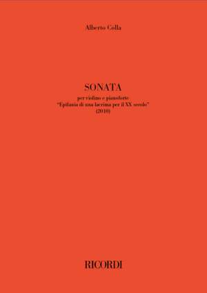 Alberto Colla: Sonata "Epifania di una lacrima per il XX secolo"