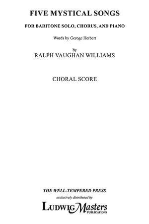 Williams, R V: Five Mystical Songs (choral score)