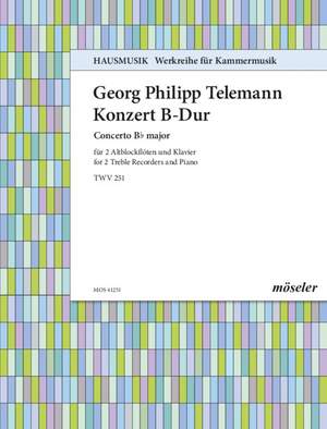 Telemann, Georg Philipp: Concerto B-flat major 251 TWV 52:B1