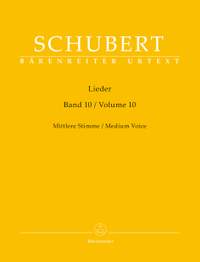 Schubert: Lieder Book 10 (Medium Voice)