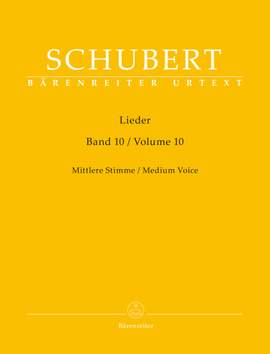 Schubert, Franz: Lieder Book 10 (Medium Voice)
