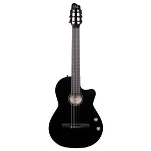 Godin Arena Pro Cutaway Bourbon Burst Nylon String Electro Guitar - Onyx Black with EQ