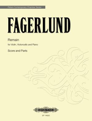 Fagerlund, Sebastian: Remain (score and parts)