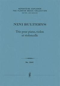 Bulterys, Nini: Trio pour piano, violon et violoncelle
