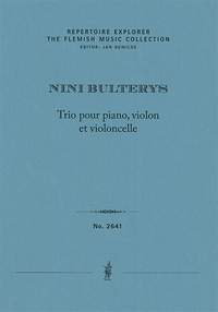 Bulterys, Nini: Trio pour piano, violon et violoncelle