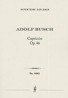 Busch, Adolf: Capriccio for small orchestra op. 46