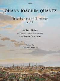 Quantz, Johann J: Trio Sonata in E minor, K. 28