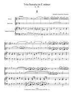 Quantz, Johann J: Trio Sonata in E minor, K. 28 Product Image