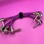 Mojo Cable Pancake/Pancake Patch - 15cm - Purple - 4 pack Product Image