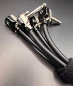 Mojo Cable Pancake/Pancake Patch - 15cm - Black - 4 pack Product Image