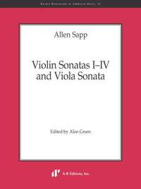 Sapp: Violin Sonatas I–IV and Viola Sonata