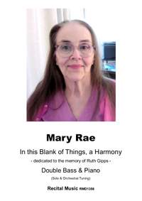 Mary Rae: In this Blank of Things, a Harmony