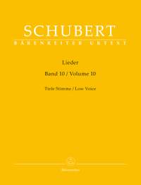 Schubert: Lieder Book 10 (Low Voice)