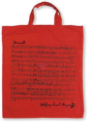 Tote bag Mozart Red