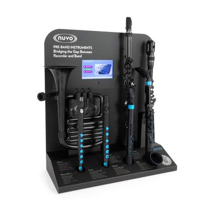 Nuvo instrument set with multimedia display stand