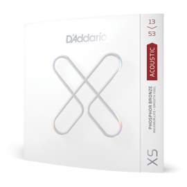 D'Addario XSAPB1353 XS Phosphor Bronze Acoustic Guitar Strings, Hybrid Light, 13-53
