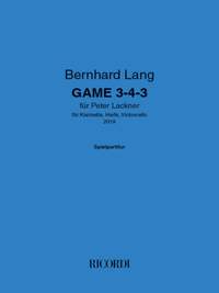 Bernhard Lang: GAME 3-4-3