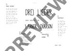 Asmus, Bernd: Drei Lieder Product Image
