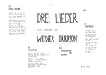 Asmus, Bernd: Drei Lieder Product Image