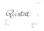 Asmus, Bernd: Quintett Product Image