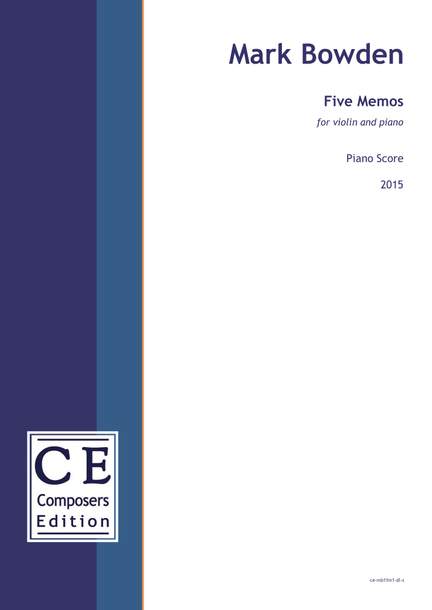Bowden, Mark: Five Memos