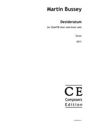 Bussey, Martin: Desideratum