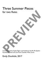 Doolittle, Emily: Three Summer Pieces Product Image