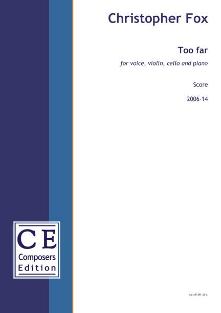Fox, Christopher: Too far