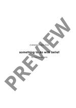 Fox, Christopher: something to do with belief Product Image