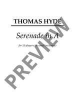 Hyde, Thomas: Serenade in A Product Image