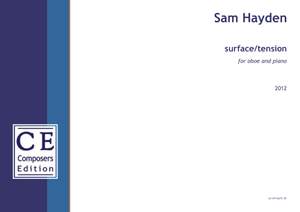 Hayden, Sam: surface / tension for oboe and piano