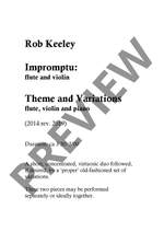 Keeley, Rob: Impromptu: Theme and Variations Product Image